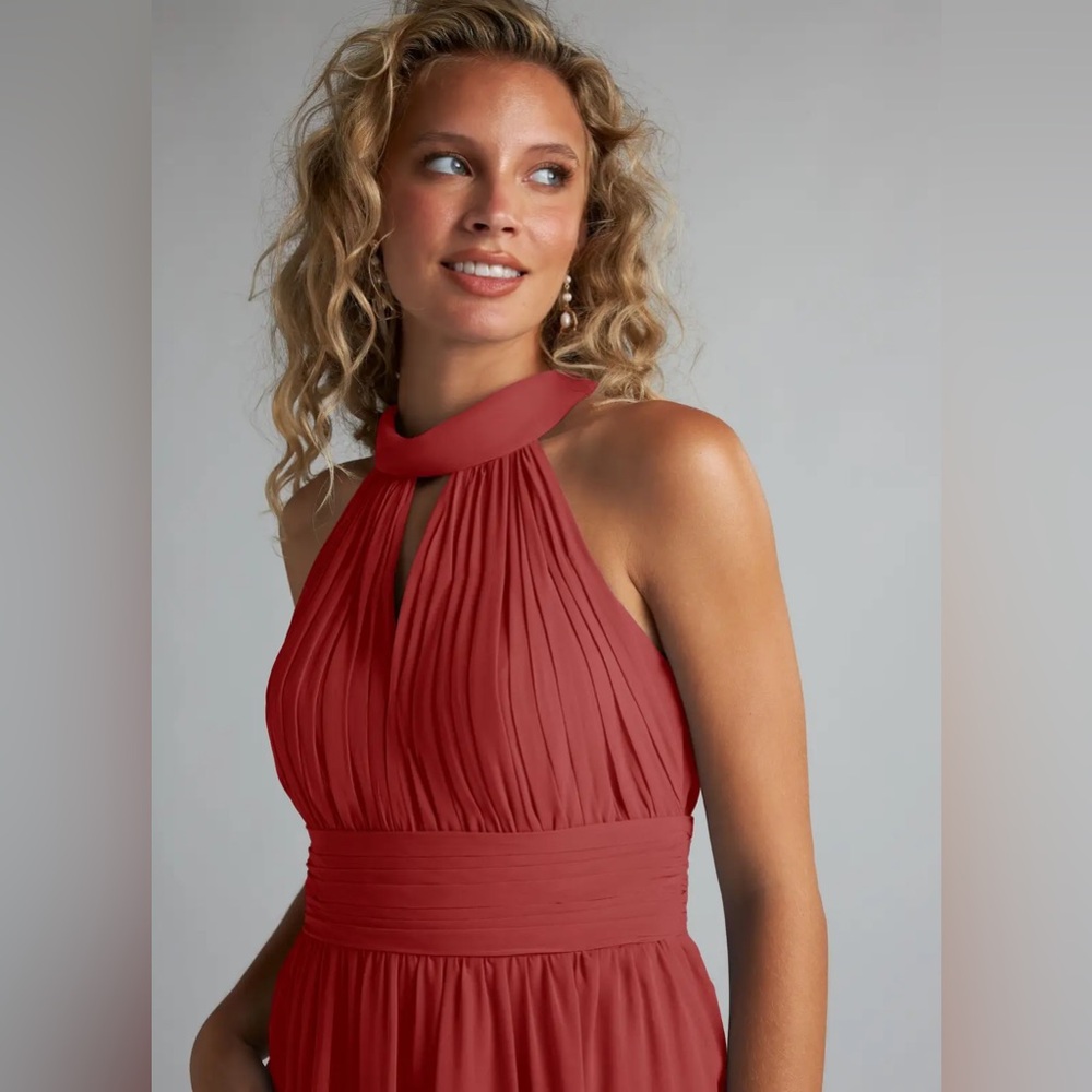 Azazie Camella in Rust - discontinued style, current color